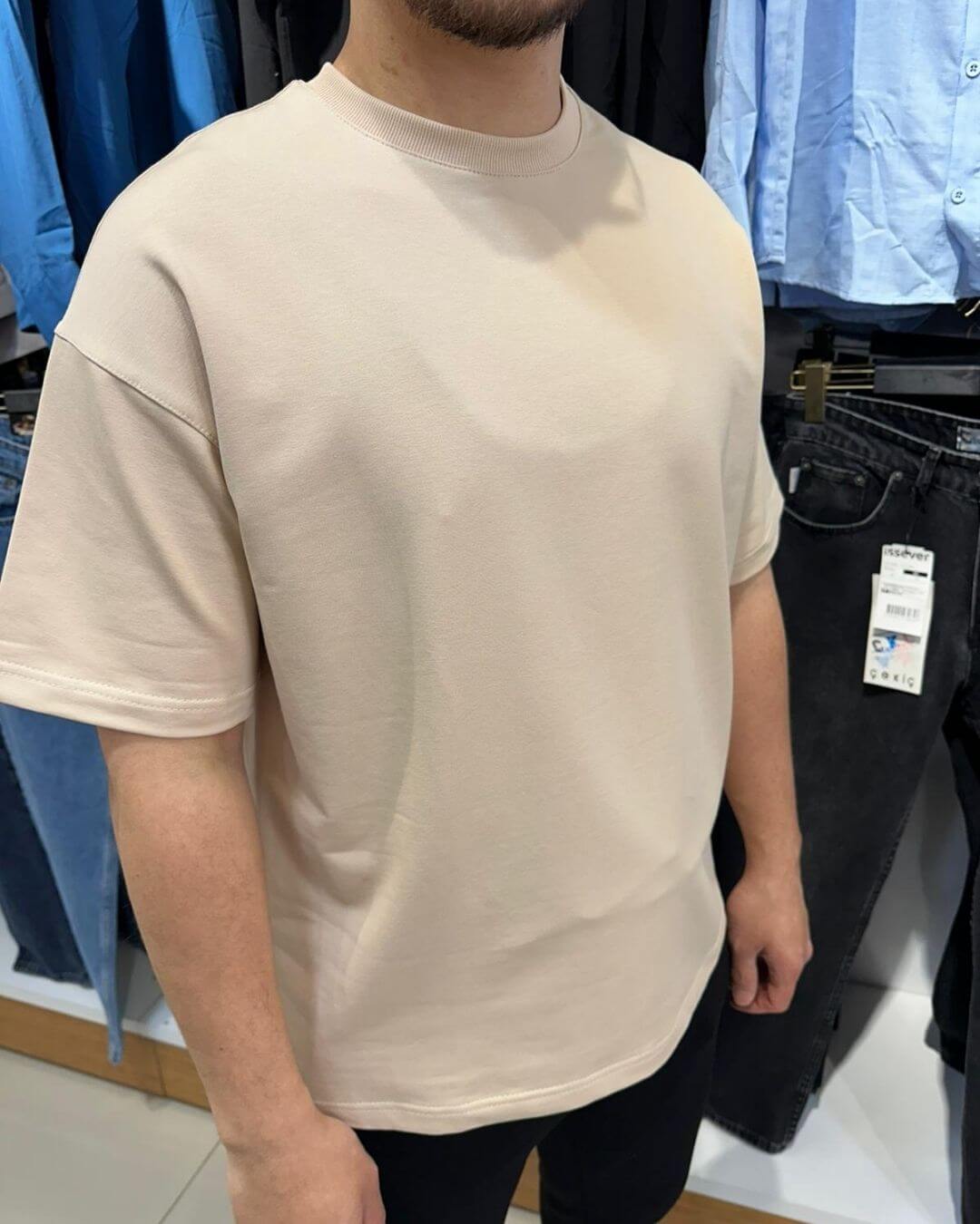 Bisiklet Yaka Basic T-Shirt