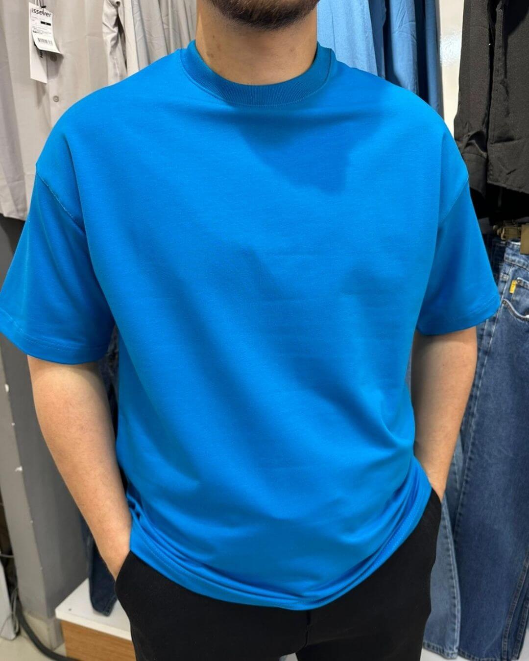 Bisiklet Yaka Basic T-Shirt