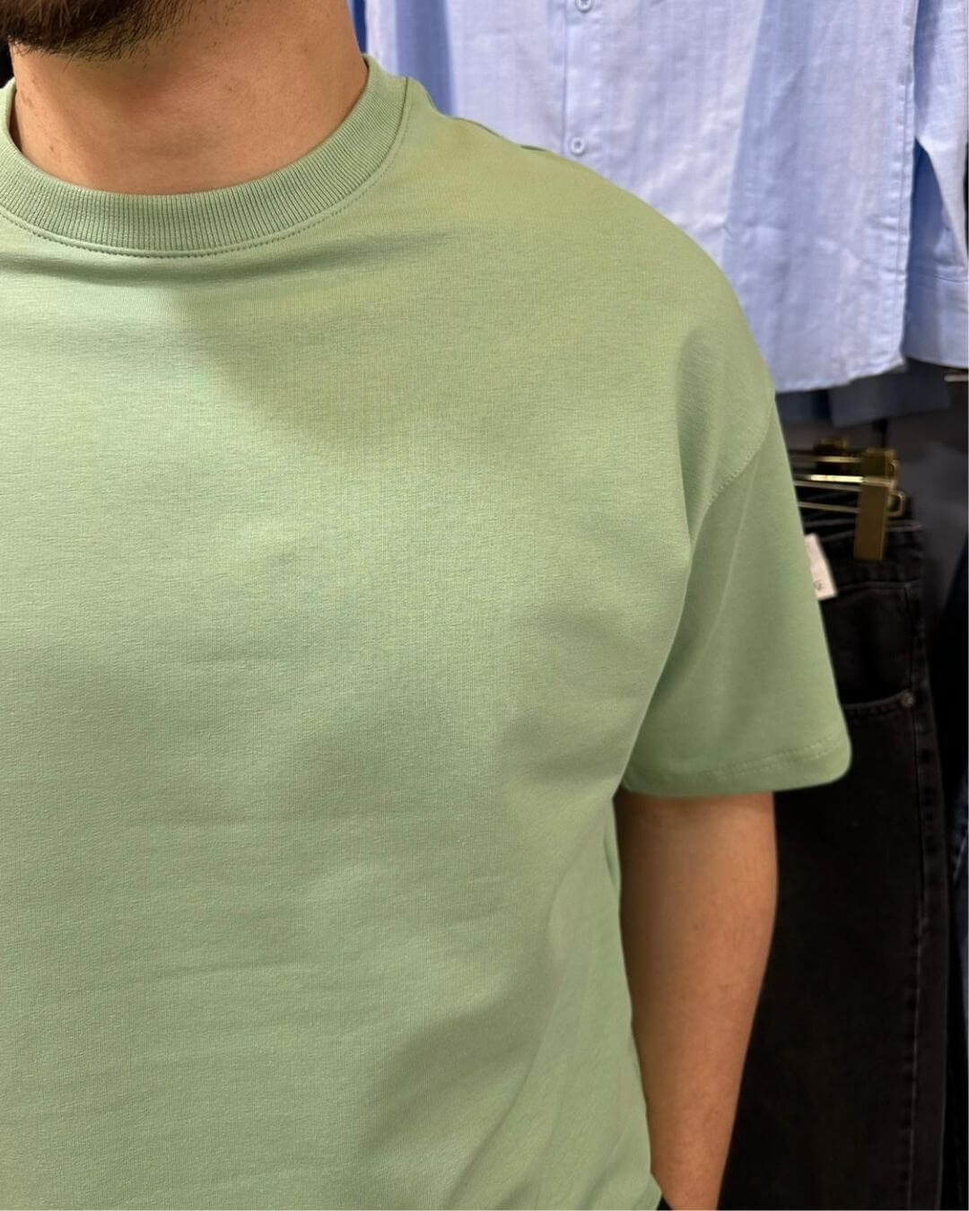 Bisiklet Yaka Basic T-Shirt