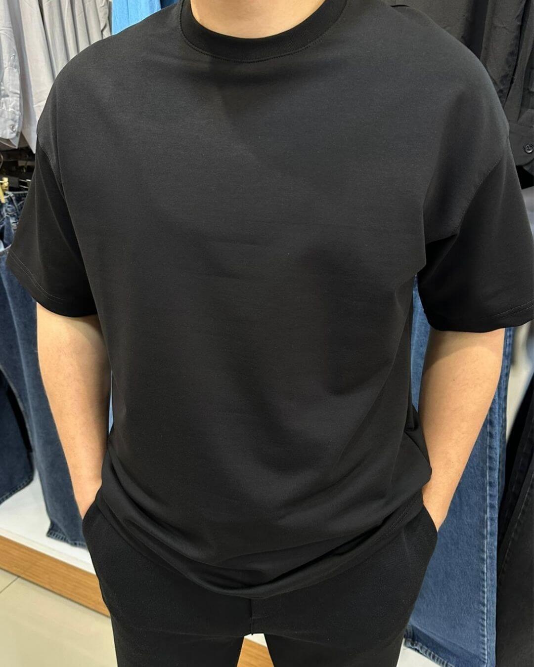 Bisiklet Yaka Basic T-Shirt