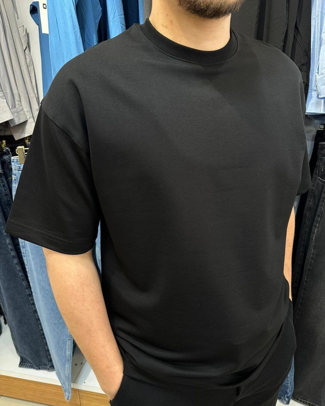 Bisiklet Yaka Basic T-Shirt