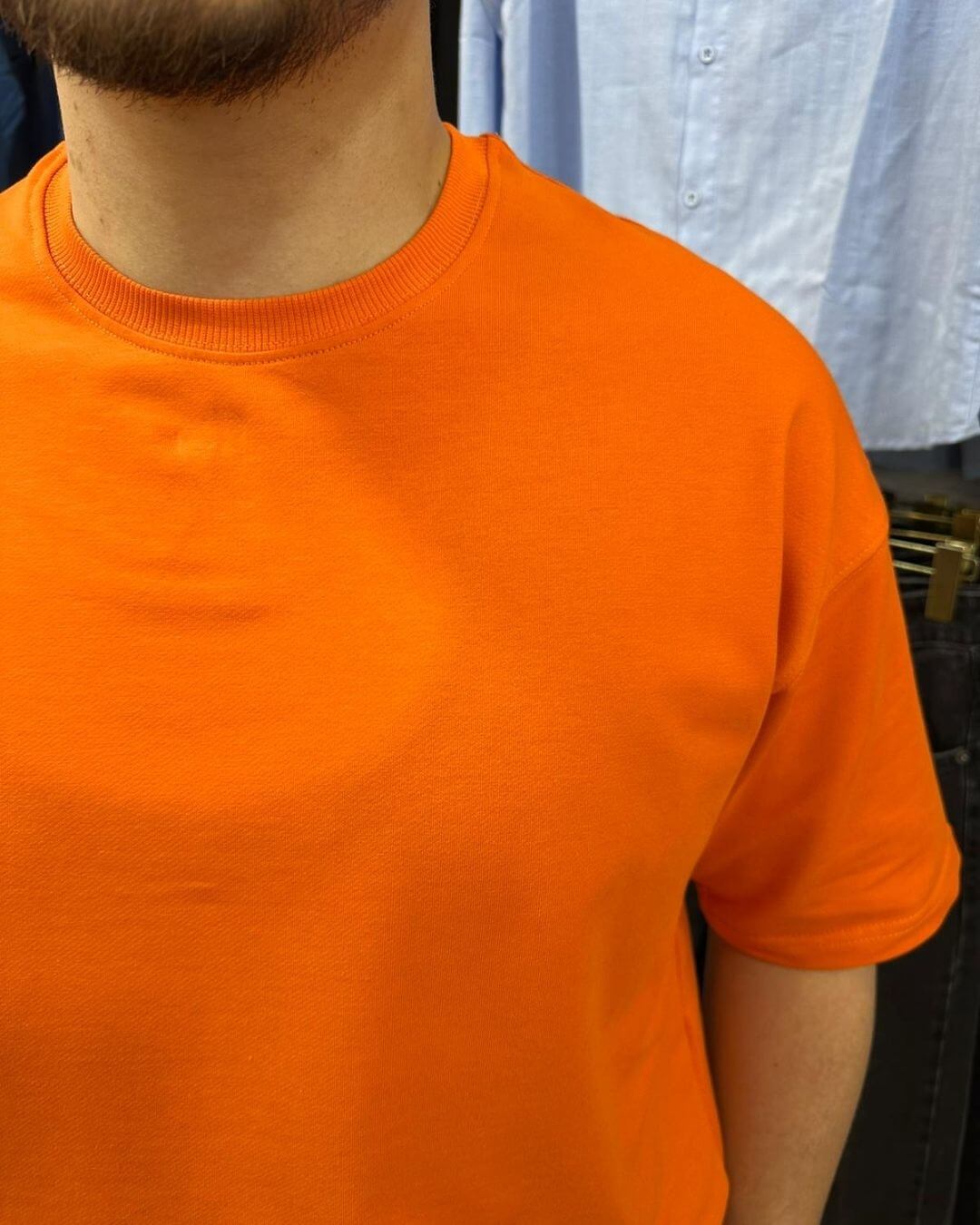 Bisiklet Yaka Basic T-Shirt