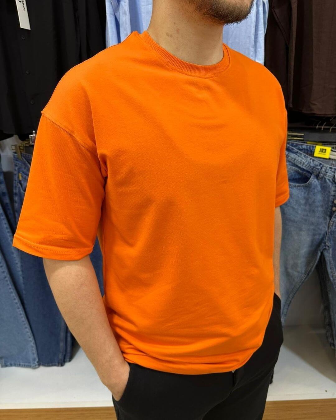Bisiklet Yaka Basic T-Shirt