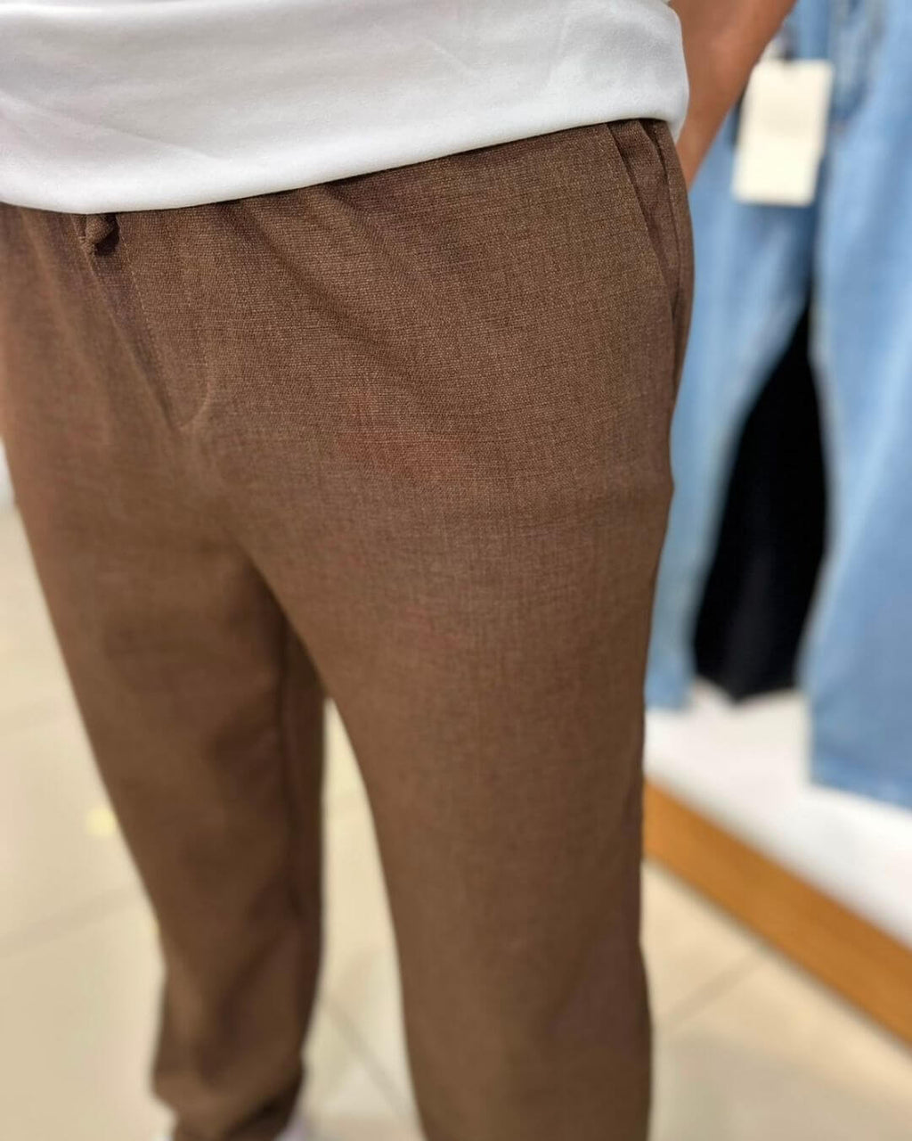 Ayrobin Baggy Keten Pantolon