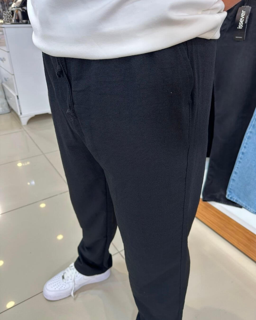 Ayrobin Baggy Keten Pantolon