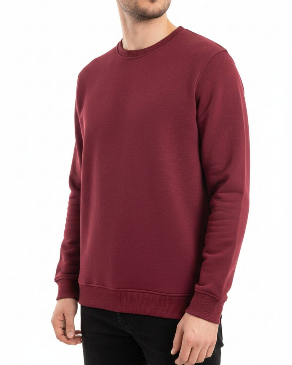 Bisiklet Yaka Sweat