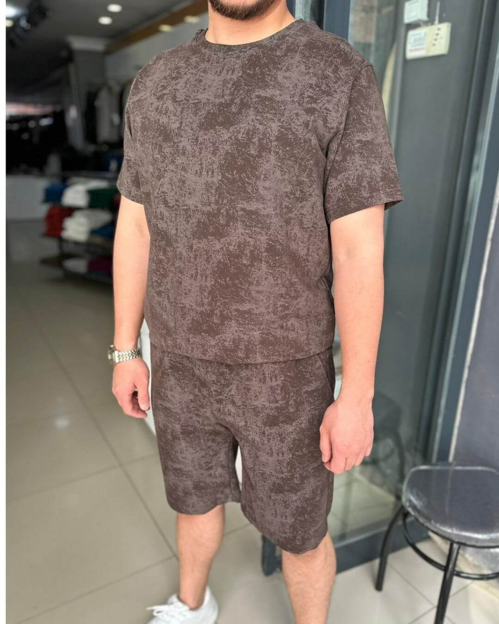 Bulut Desen Şort