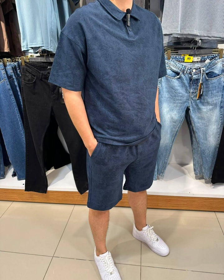 Bulut Desen Polo Yaka T-Shirt