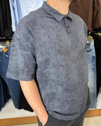 Bulut Desen Polo Yaka T-Shirt
