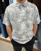 Bulut Desen Polo Yaka T-Shirt