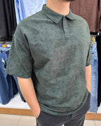 Bulut Desen Polo Yaka T-Shirt