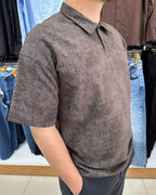 Bulut Desen Polo Yaka T-Shirt