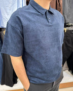 Bulut Desen Polo Yaka T-Shirt