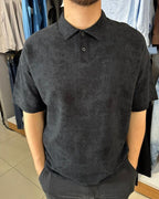 Bulut Desen Polo Yaka T-Shirt