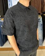 Bulut Desen Polo Yaka T-Shirt