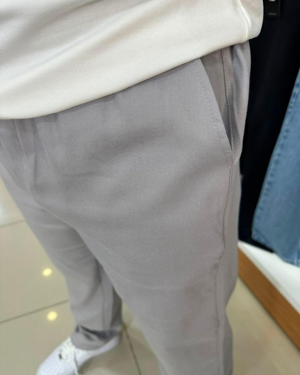 Gabardin Baggy Pantolon