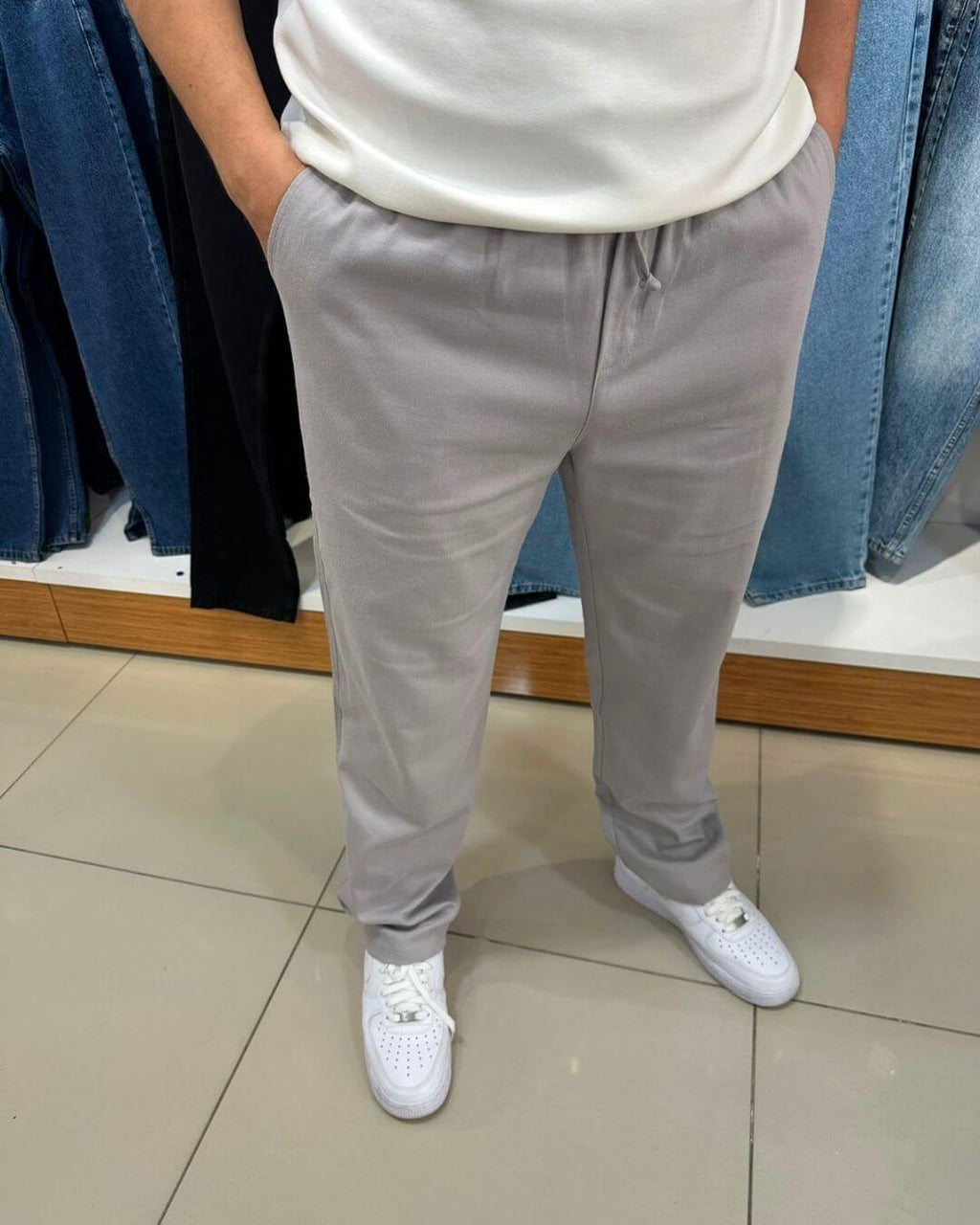 Gabardin Baggy Pantolon