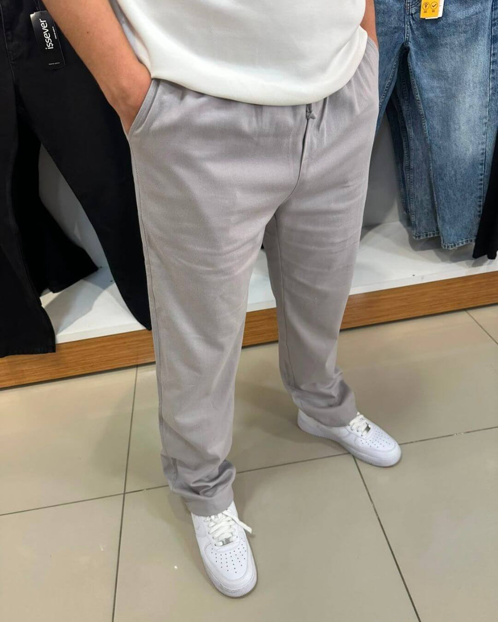 Gabardin Baggy Pantolon