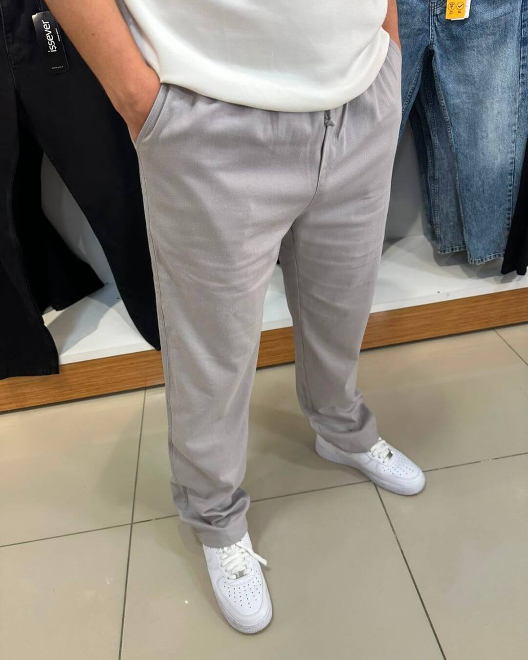 Gabardin Baggy Pantolon