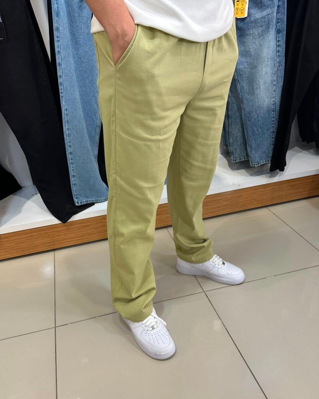Gabardin Baggy Pantolon