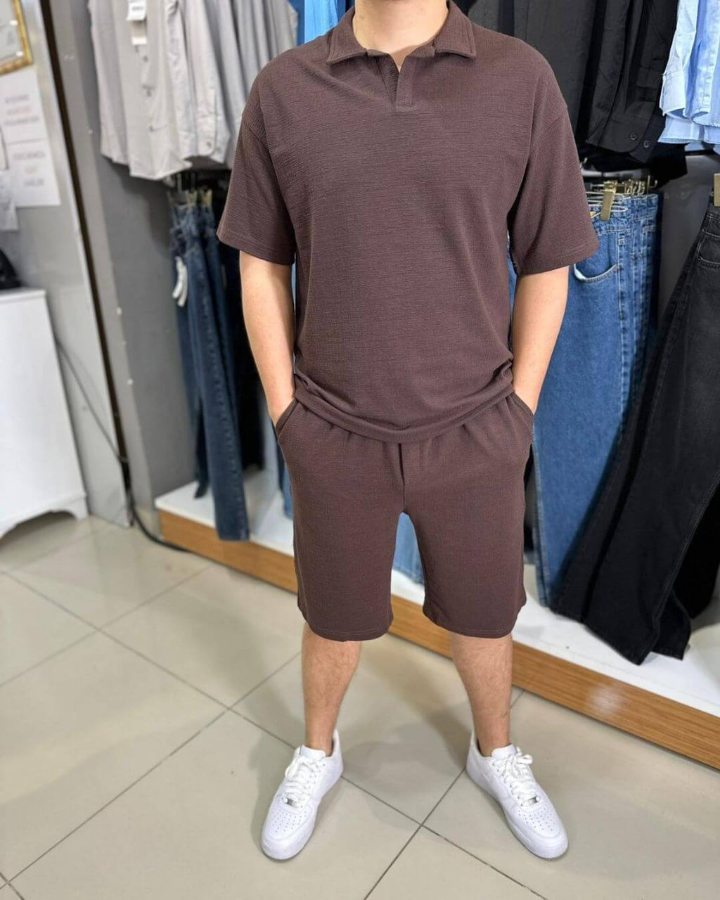 Krinkıl Yakalı T-Shirt