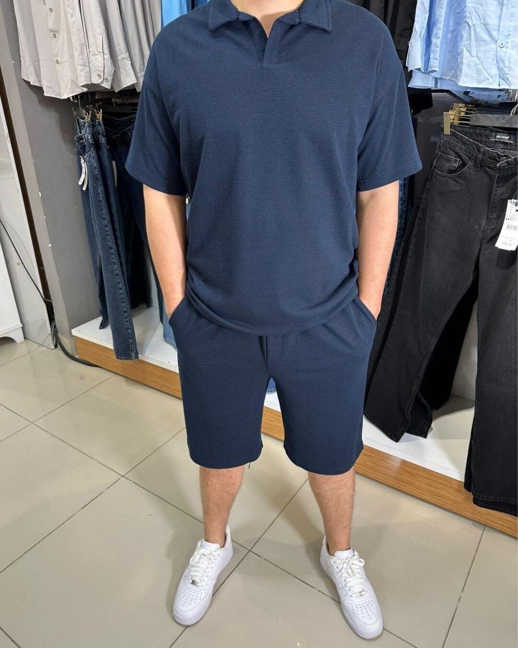 Krinkıl Yakalı T-Shirt