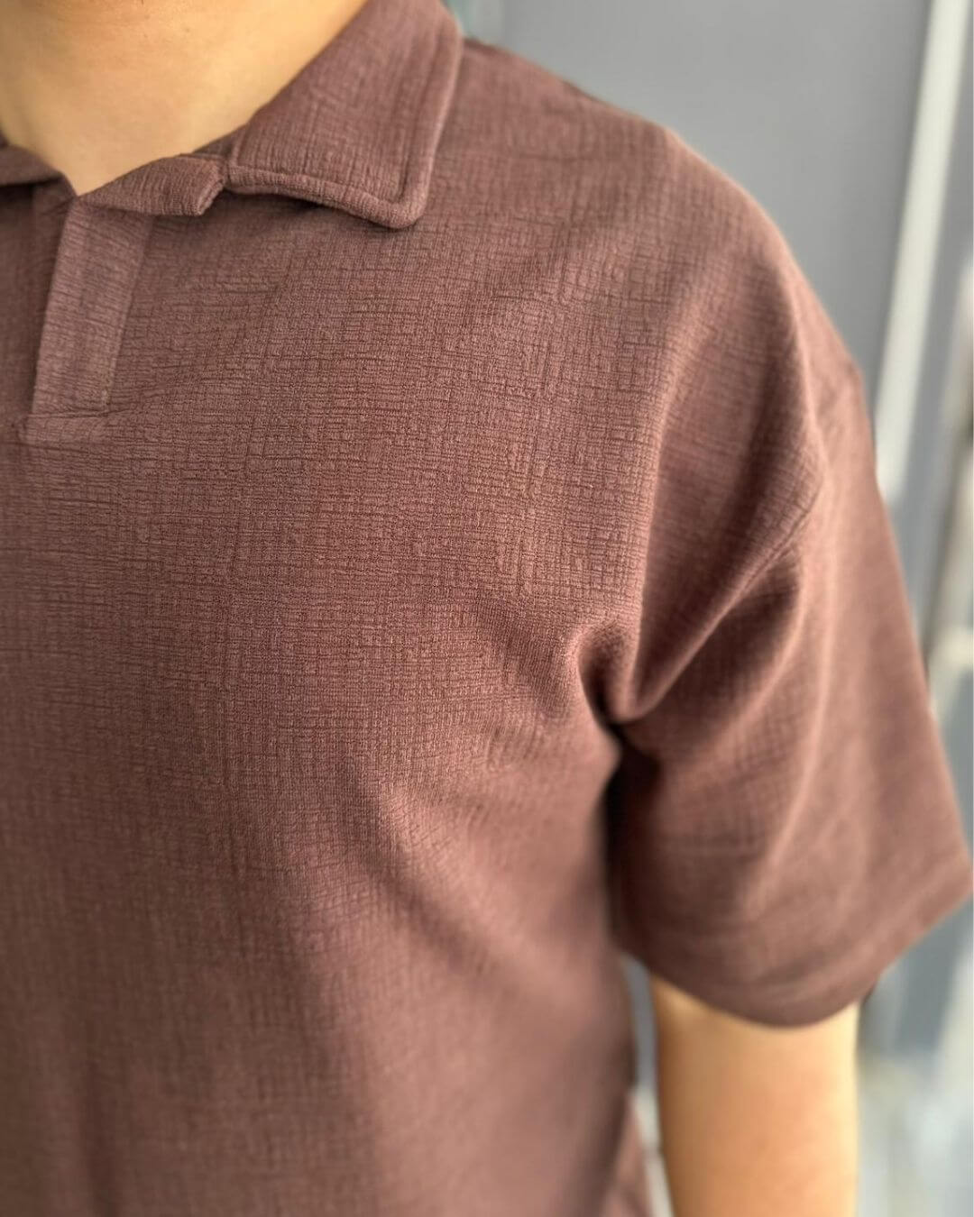 Krinkıl Yakalı T-Shirt