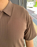 Yakalı Otoban T-Shirt