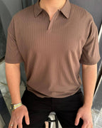 Yakalı Otoban T-Shirt