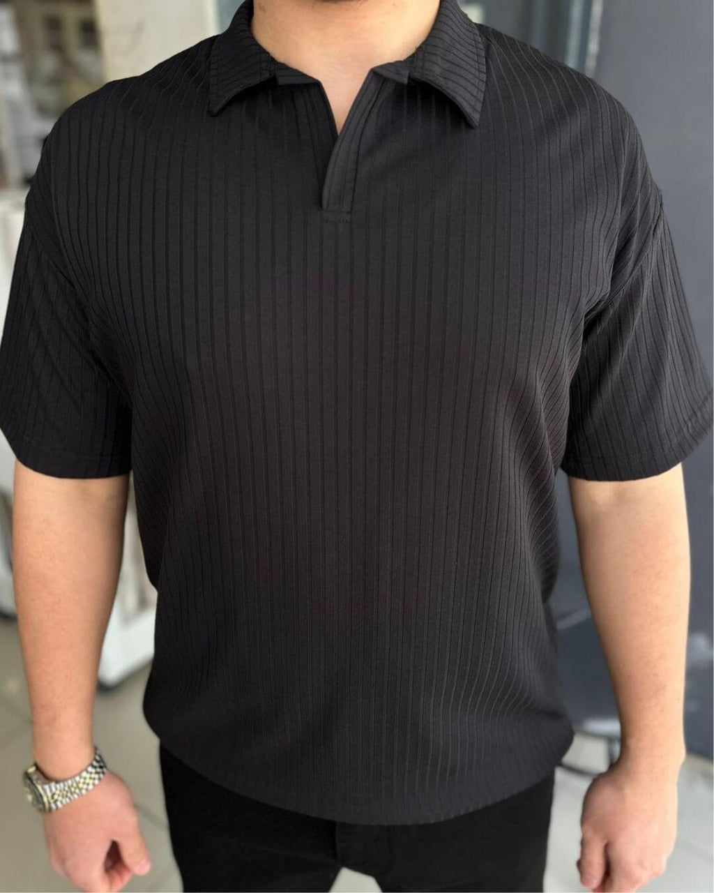Yakalı Otoban T-Shirt