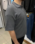 Triko Yarım Fermuar T-Shirt